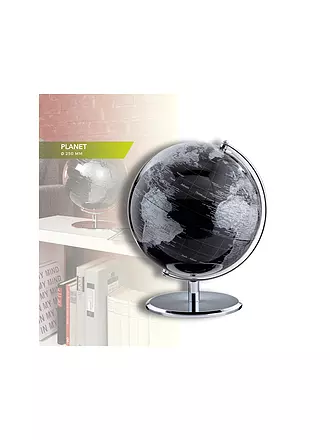 EMFORM |  Tischglobus -  Planet 25 cm schwarz/silber | 